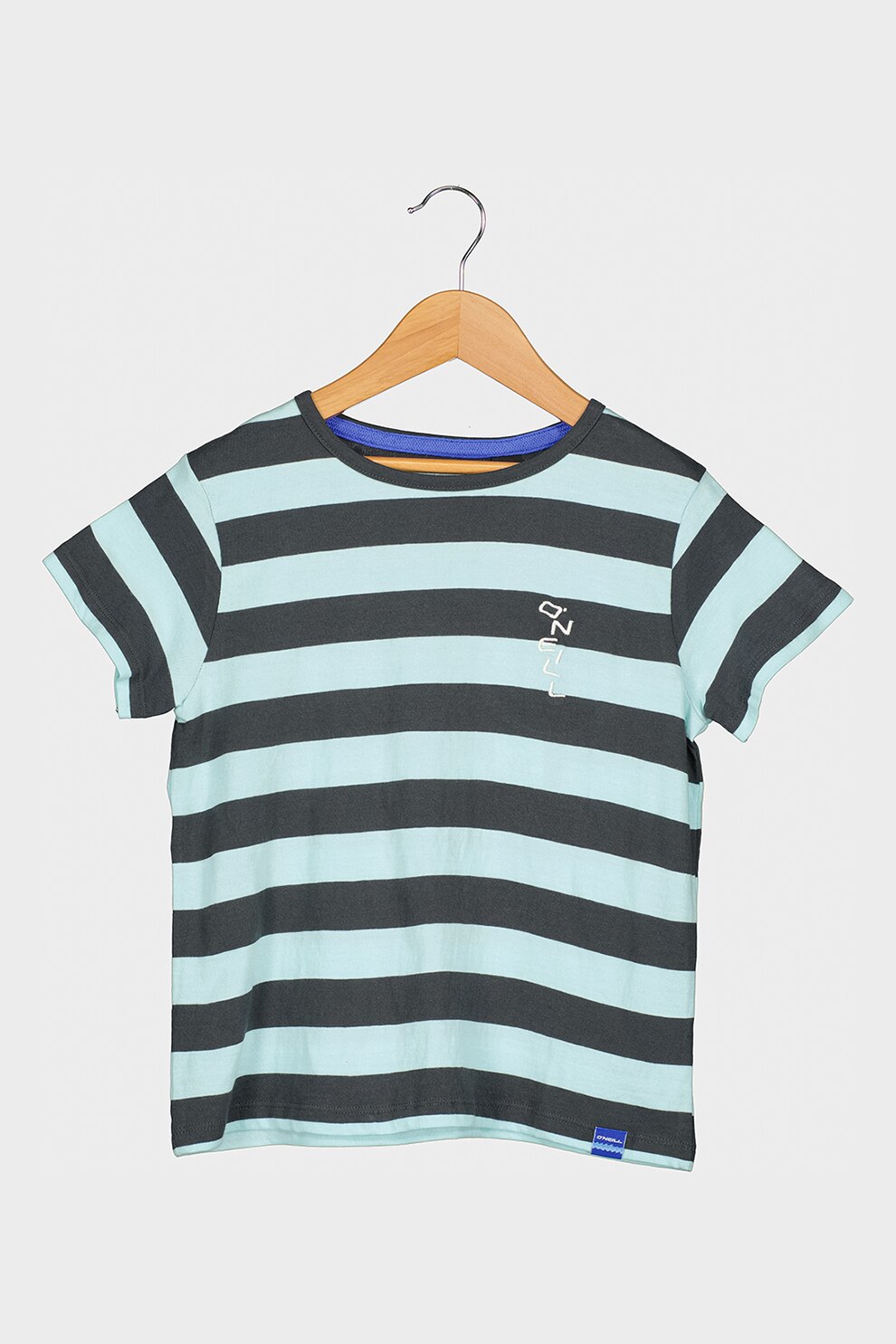 O'Neill, Tricou de bumbac in dungi, Gri inchis/Albastru deschis