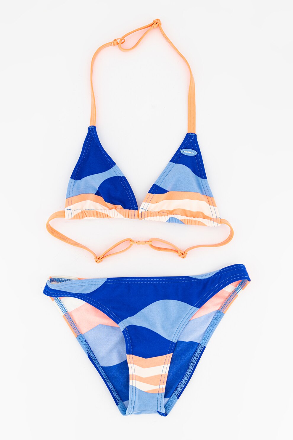 O'Neill, Costum de baie cu imprimeu, Bleu/Roz somon