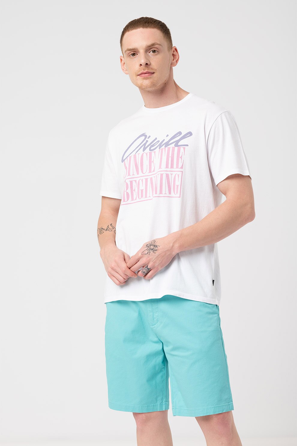 O'Neill, Tricou polo, Alb/roz/lila