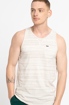 O'Neill, Top de bumbac cu buzunar pe piept Jack's Special, Alb prafuit/Gri deschis O'Neill, Top de bumbac cu buzunar pe piept Jack's Special, Alb prafuit/Gri deschis