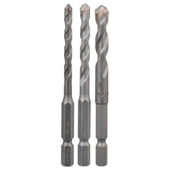 Set 3 burghie pentru ceramica, Hawera Hex-9, prindere tip bit 1/4 Set 3 burghie pentru ceramica, Hawera Hex-9, prindere tip bit 1/4