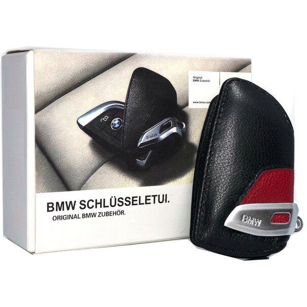 Husa protectie cheie BMW - Basic Line piele, rosu