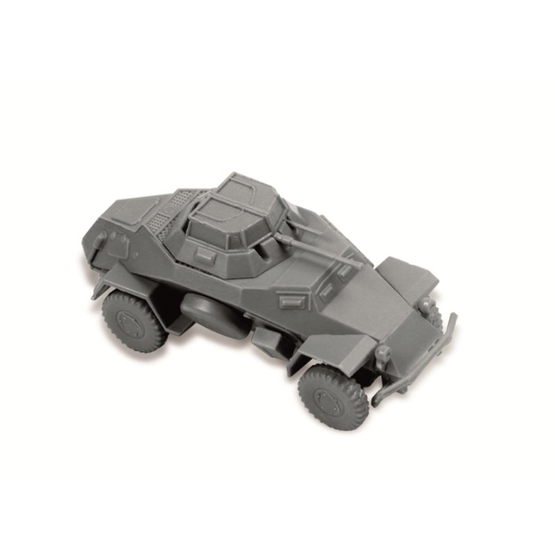 Macheta Militara Zvezda Sd.Kfz.222 German Light Armored Car 1:100 ZVEZ 6157