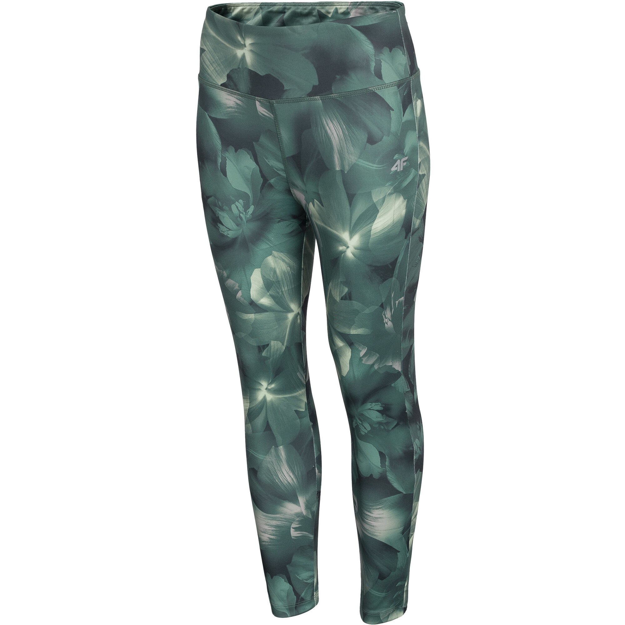 Colanti fitness pentru femei, 4F, imprimeu multicolor, masura XL