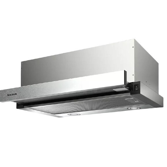 Hota incorporabila, Taurus TS60IXAL, 380 m³/h, 2 viteze, L 60 cm, Inox