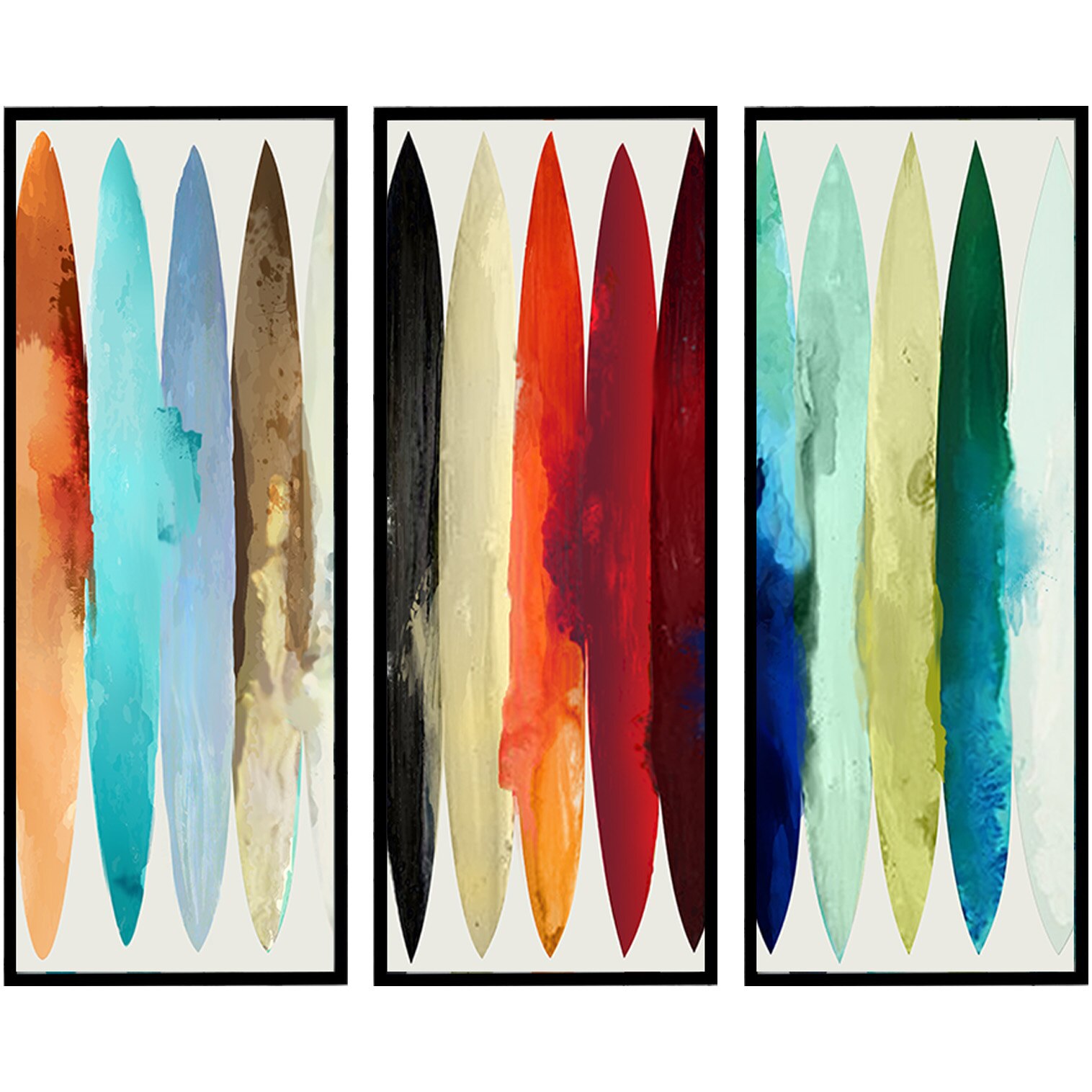 Set 3 tablouri decorative Heinner Home Abstract Color