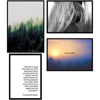 Set 4 tablouri decorative Heinner Home Brazi Set 4 tablouri decorative Heinner Home Brazi