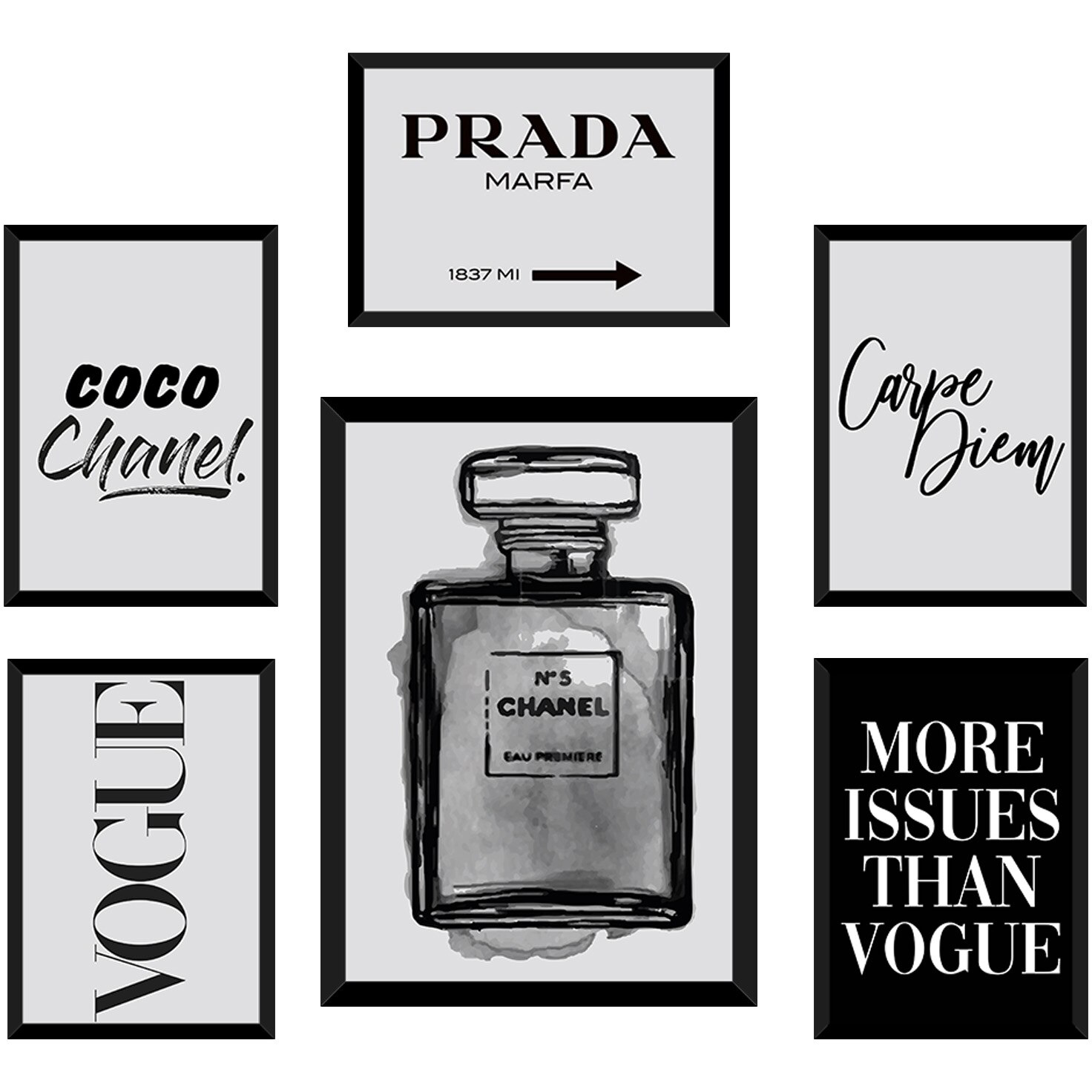 Set 6 tablouri decorative Heinner Home Designer