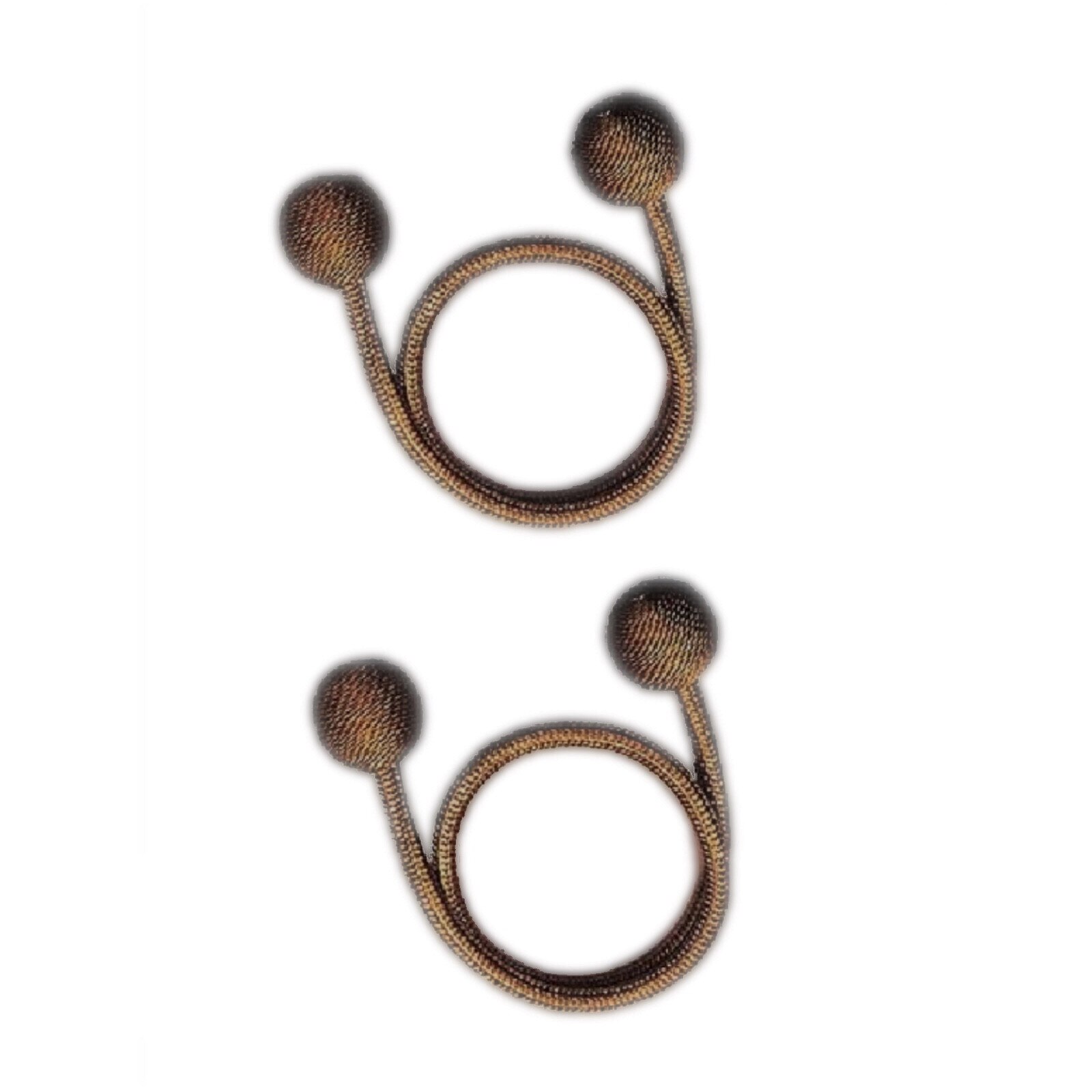 Set 2 accesorii decorative pentru draperii si perdele, ILFY, KWCT13-B, maro