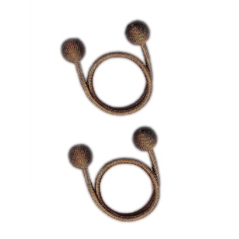 Set 2 accesorii decorative pentru draperii si perdele, ILFY, KWCT13-B, maro Set 2 accesorii decorative pentru draperii si perdele, ILFY, KWCT13-B, maro