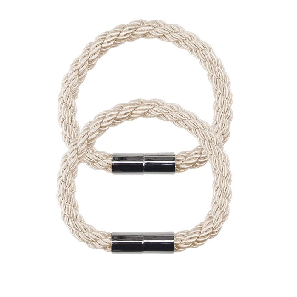 Set 2 magneti decorativi pentru draperii si perdele, ILFY, KWCT12-BE, bej