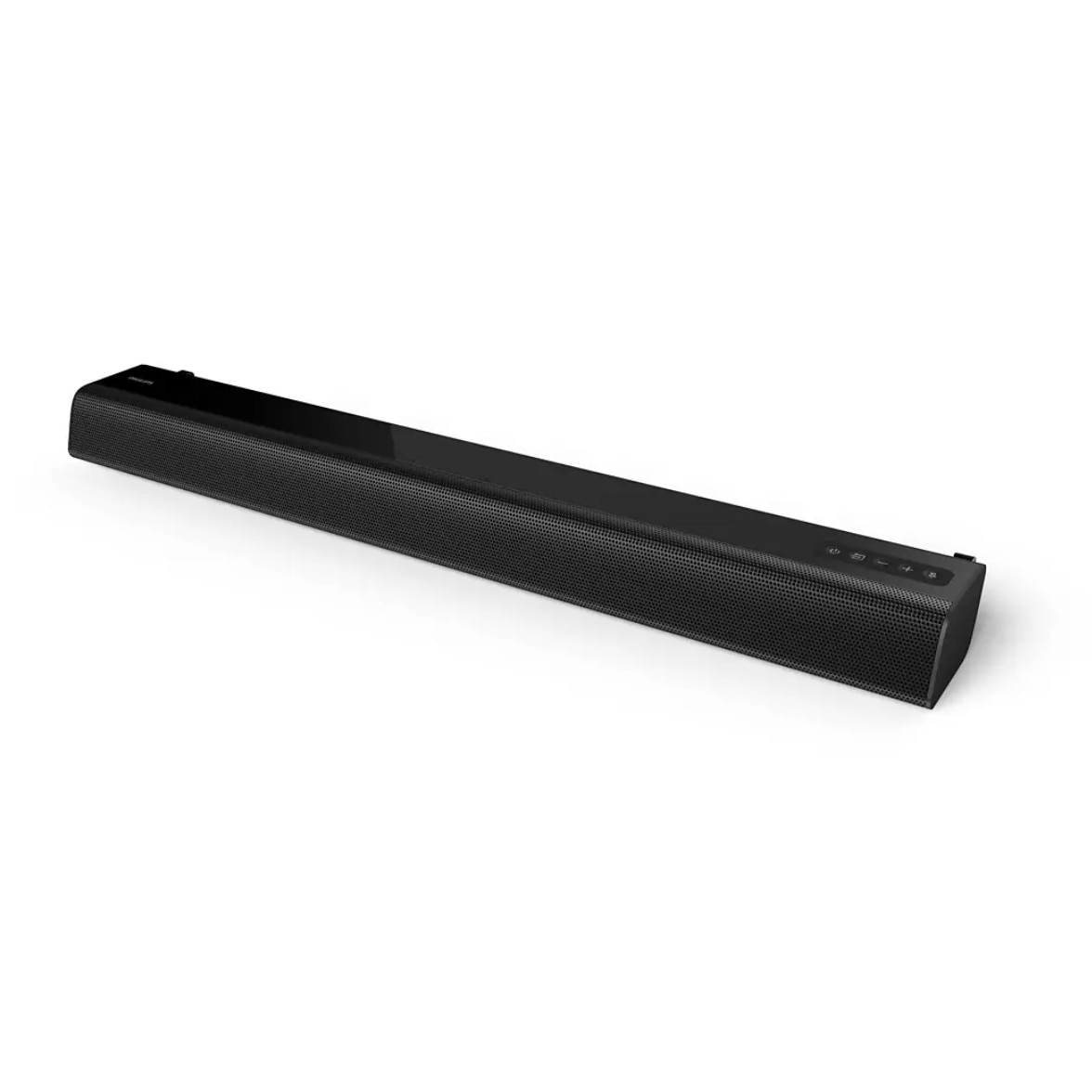 Soundbar profesional Philips cu Asistent Google, Conectivitate Bluetooth, Subwoofer wireless 2.1 CH, Dolby Digital, 15 W x 4 plus 60 W, Telecomanda, Negru
