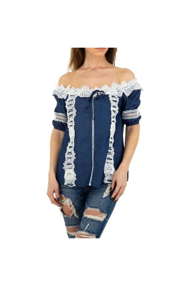 Bluza Mc Lorene B016 culoare albastru