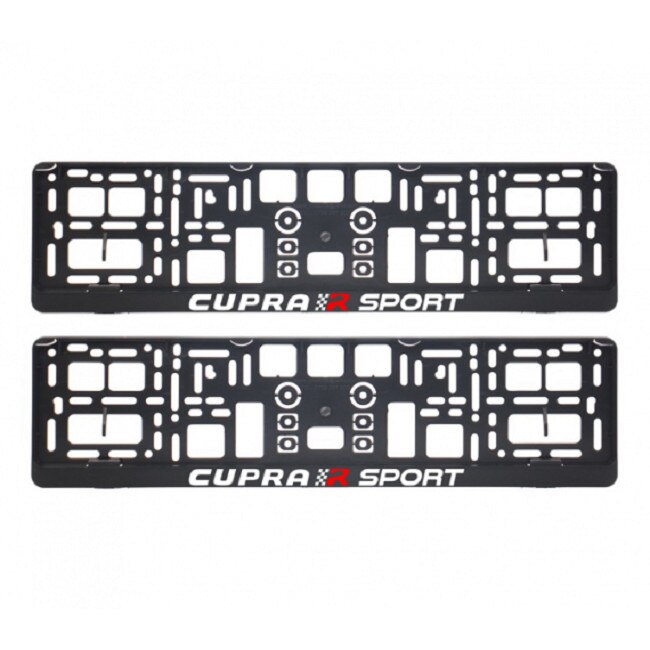 Set 2 bucati suport numar inmatriculare CUPRA SPORT