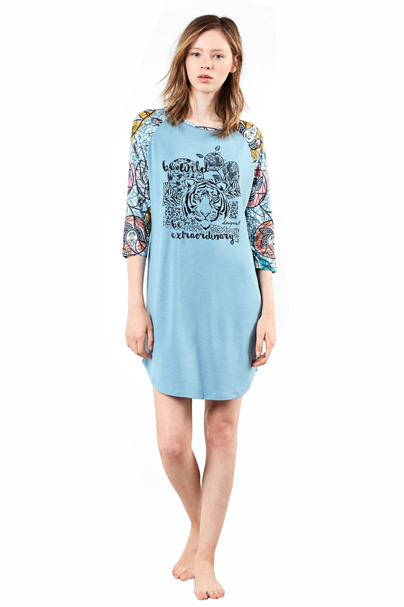 Camasa de noapte Desigual 17WNVK14, L, Abstract