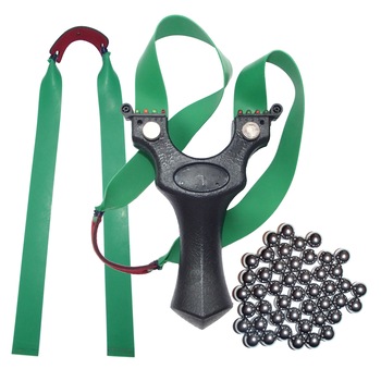 Set prastie Ergo OTT, 100 bile metal si o rezerva benzi Set prastie Ergo OTT, 100 bile metal si o rezerva benzi