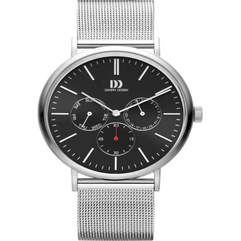 Ceas barbatesc Danish Design IQ63Q1233, Otel inoxidabil, 3 ATM, Argintiu