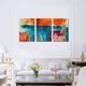 Set Tablouri Multicanvas 3 piese, Art Star, Abstract vertical si orizontal, Panza pe cadru de lemn, Decoratiuni Moderne pentru Casa, 100 x 210 cm (3 piese de 70 x 100 cm)
