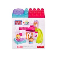 jucarie mega bloks first builders spin n slide gingerbread park building set imagen 0_0_0