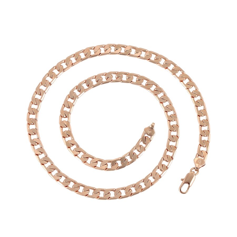 Lant dublu placat Aur 18k,lungime 60cm,grosime 0,8cm,44 grame