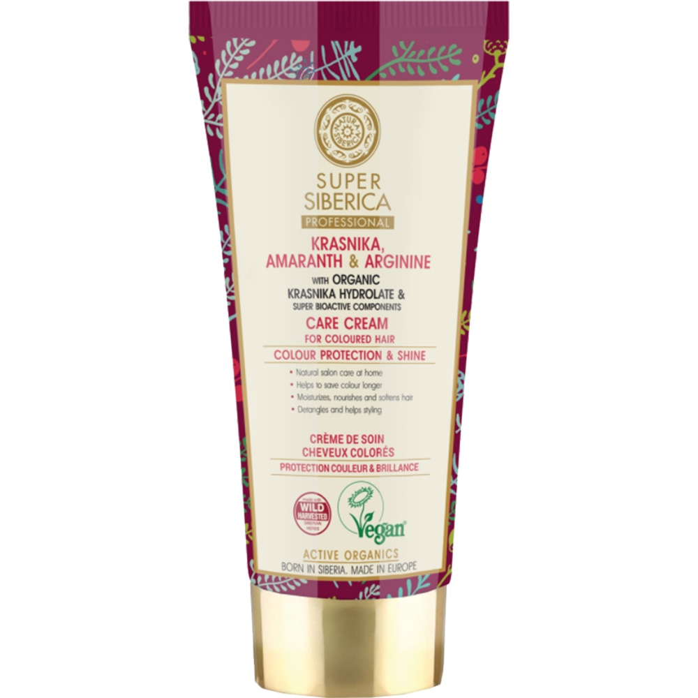 Crema de par pentru par Natura Siberica Super Siberica Professional Krasnika, amaranth & argininevopsit 50 ml