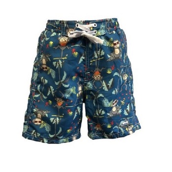 Pantaloni plaja-piscina trei-sferturi, baieti, Banz, UPF50+, cu imprimeu, Petrol Jungle Pantaloni plaja-piscina trei-sferturi, baieti, Banz, UPF50+, cu imprimeu, Petrol Jungle