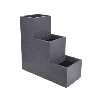 Suport pentru flori pe 3 ghiveci Loft gri Suport pentru flori pe 3 ghiveci Loft gri