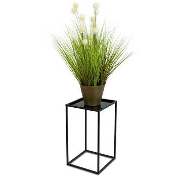 Suport pentru flori pe ghiveci Loft metalic negru 40x24 cm Suport pentru flori pe ghiveci Loft metalic negru 40x24 cm
