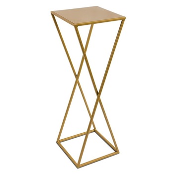 Suport pentru flori pe ghiveci Loft metalic auriu 70/24/24 cm Suport pentru flori pe ghiveci Loft metalic auriu 70/24/24 cm