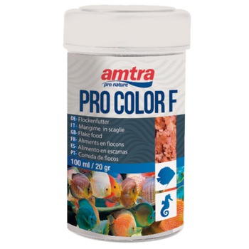 Hrana pentru pesti de acvariu, Amtra, Pro Color F, 20 g, A1048398 Hrana pentru pesti de acvariu, Amtra, Pro Color F, 20 g, A1048398