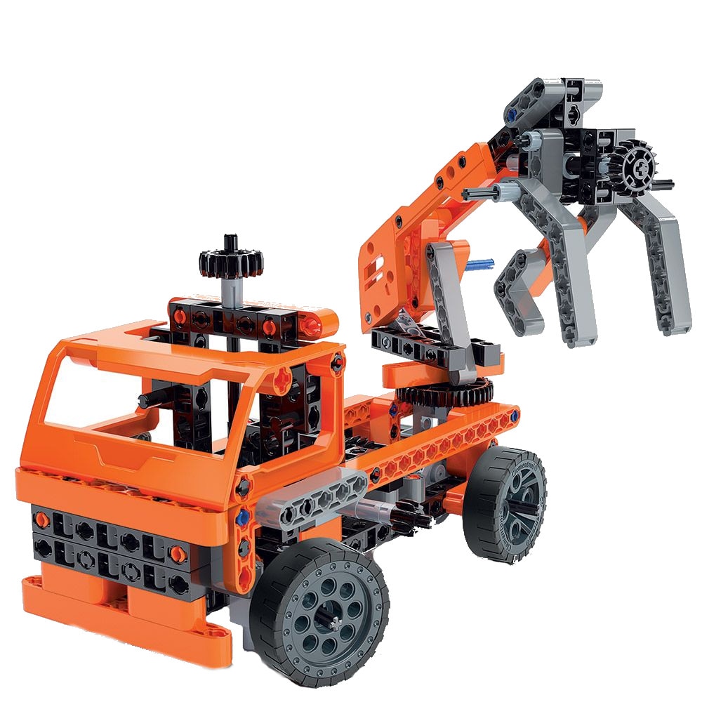 Set constructii Mechanics Laboratory Camioane Transportatoare, 10 modele, 200 piese