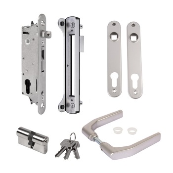 Kit complet incuietoare incastrabila Fiftylock, Aluminiu, Profil 50 mm Kit complet incuietoare incastrabila Fiftylock, Aluminiu, Profil 50 mm