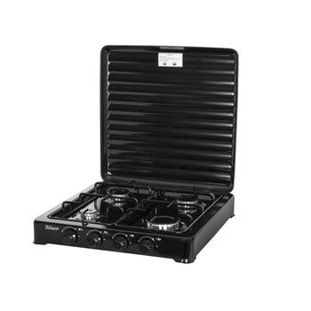 Arzator cu 4 Ochiuri, Tip Plita, Cu Capac, Tabla Emailata, Robinet de Gaz cu Siguranta, GPL, Putere 2300/1600/1600/900W, 0,380 kg/h, 30 mbar, Negru Arzator cu 4 Ochiuri, Tip Plita, Cu Capac, Tabla Emailata, Robinet de Gaz cu Siguranta, GPL, Putere 2300/1600/1600/900W, 0,380 kg/h, 30 mbar, Negru