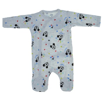Salopeta cu maneca lunga pentru baieti E Plus M Mickey Mouse 381693, Alb 86 cm Salopeta cu maneca lunga pentru baieti E Plus M Mickey Mouse 381693, Alb 86 cm