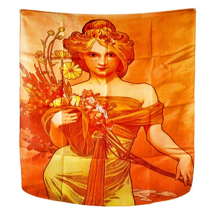 Esarfa saten ALPHONSE MUCHA 