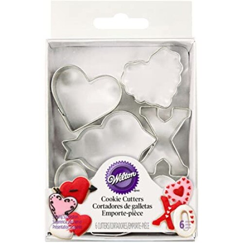 Set decupator pentru ziua indragostitilor, Wilton, 6 piese