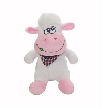 Vacuta de plus,alb/roz,21 cm, halley Vacuta de plus,alb/roz,21 cm, halley