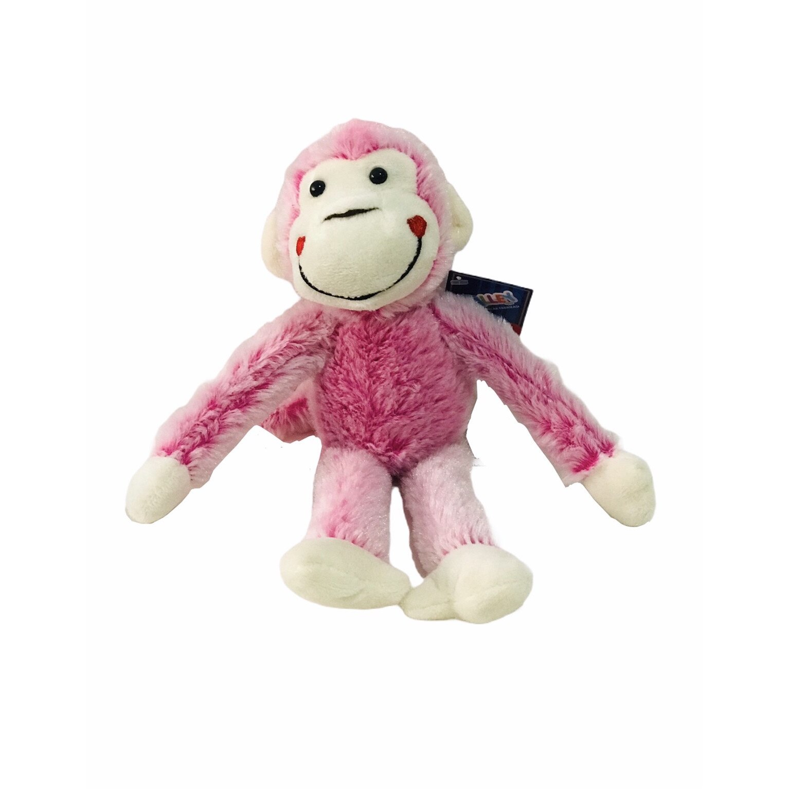 Jucarie de plus,maimuta,30cm,roz,halley