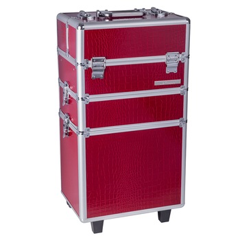 Troller aluminiu mare Lila Rossa 3 Piese Rosu Troller aluminiu mare Lila Rossa 3 Piese Rosu