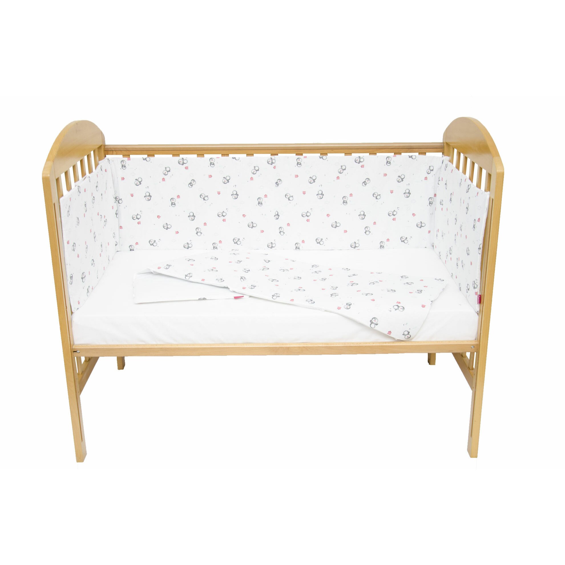 Set protectii patut, bebelus, Pingu 50 x100 cm