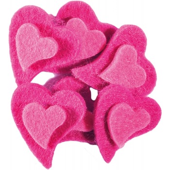 Set inimioare din fetru Set inimioare din fetru