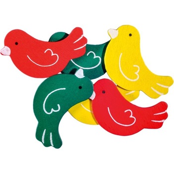 Set pasari din lemn Set pasari din lemn