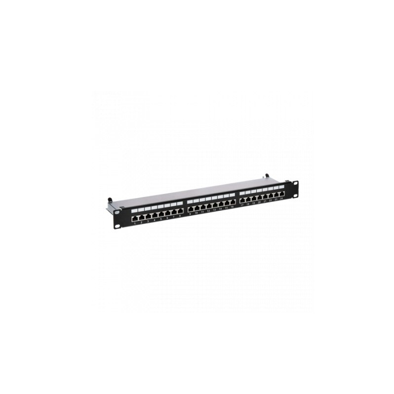 Patch Panel 1U FTP cat6 24 porturi RJ45 - ASYTECH Networking ASY-PP-FTP6-24