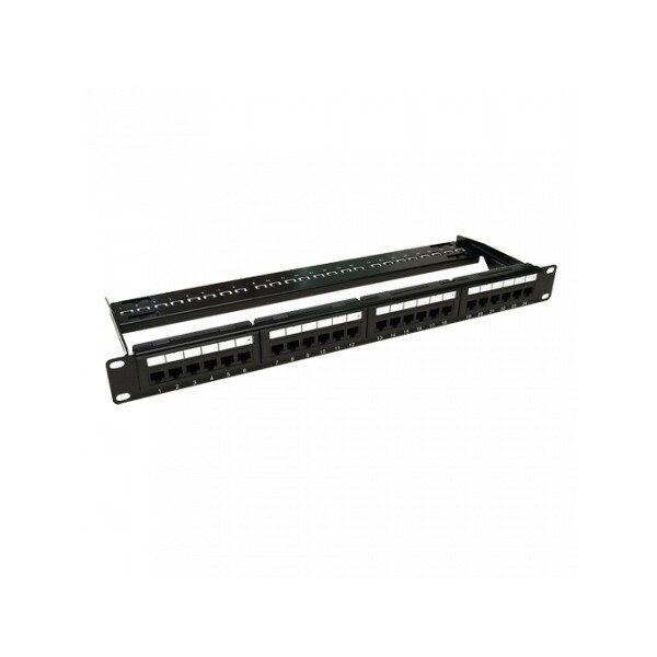 Patch Panel 1U UTP cat6 24 porturi RJ45 - ASYTECH Networking ASY-PP-UTP6-24