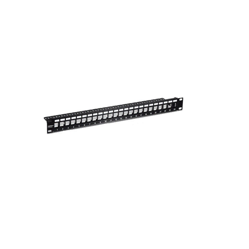 Patch Panel ecranat 24 porturi blank keystone 1U - TRENDnet TC-KP24S