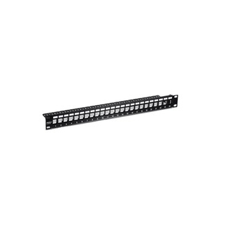 Patch Panel ecranat 24 porturi blank keystone 1U - TRENDnet TC-KP24S Patch Panel ecranat 24 porturi blank keystone 1U - TRENDnet TC-KP24S