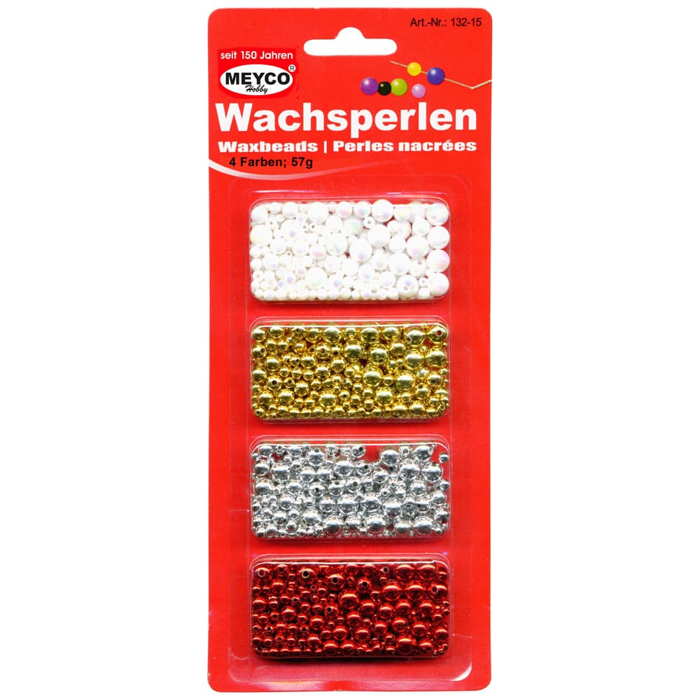 Accesorii creatie, perle, plastic, 57 g, diferite culori, Meyco