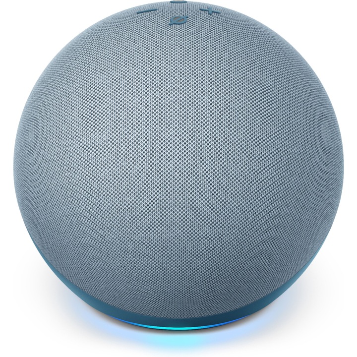 Boxa inteligenta Amazon Echo 4, Control Voce Alexa, Wi-Fi, Bluetooth, Dolby, Albastru