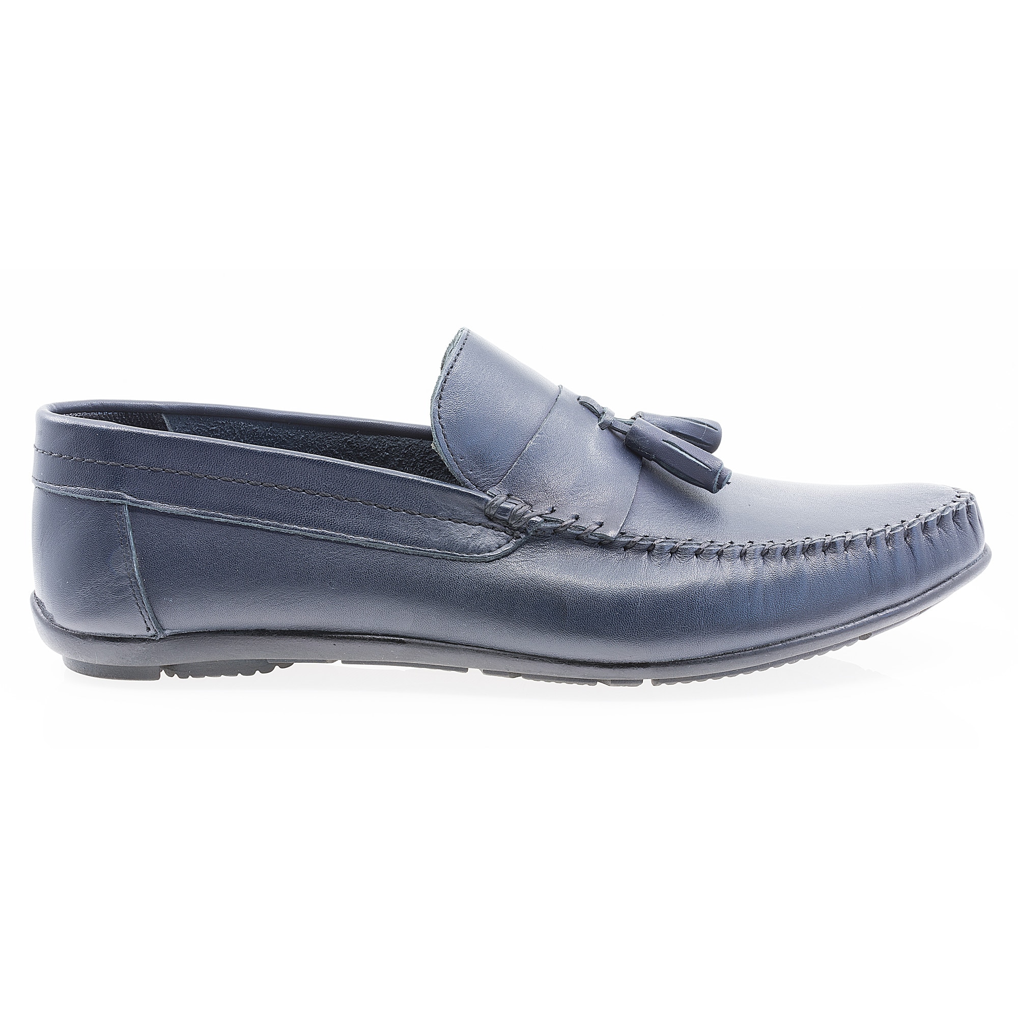 Pantofi barbati, Caspian, Cas-690, casual, piele naturala-, Bleumarin inchis