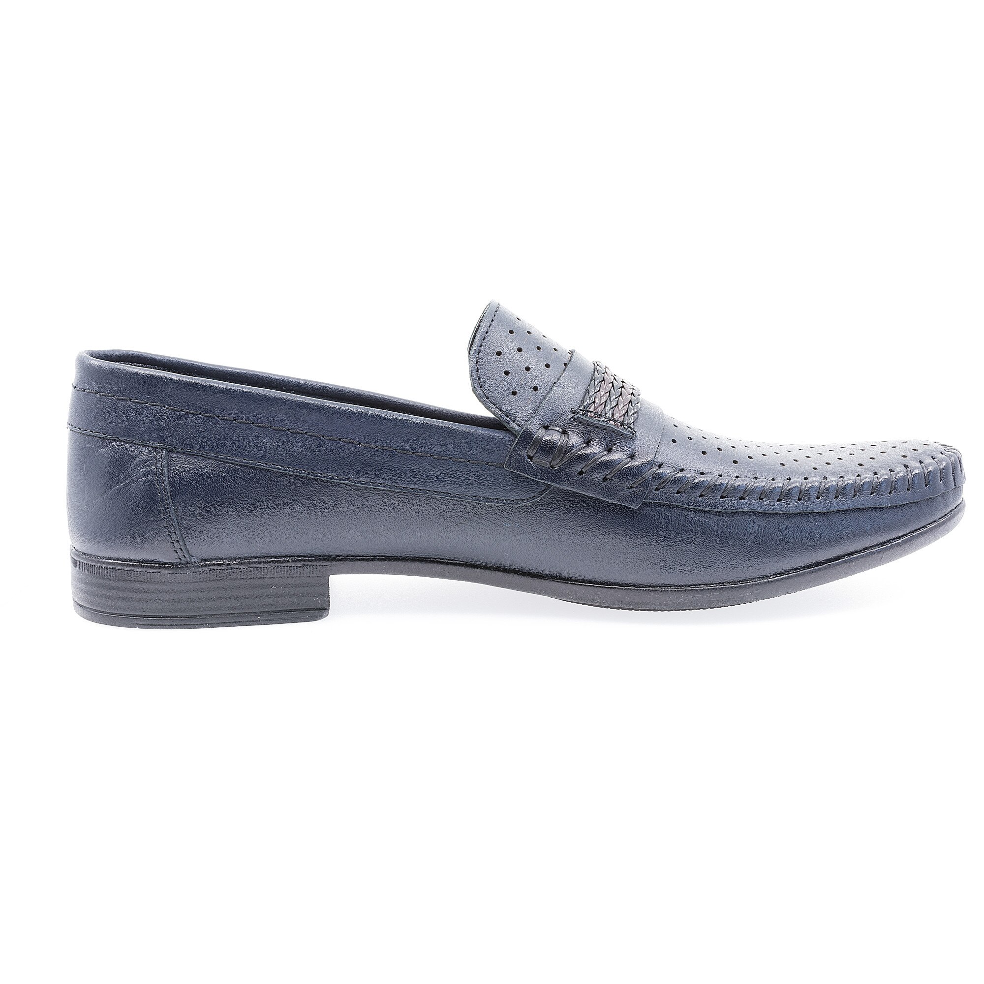 Pantofi barbati, Caspian, Cas-611-L, casual, piele naturala, Bleumarin inchis
